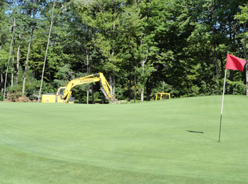 Waterville Country Club, landscaping by Rossignol's Excavating.